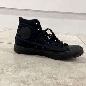 worn out black converse